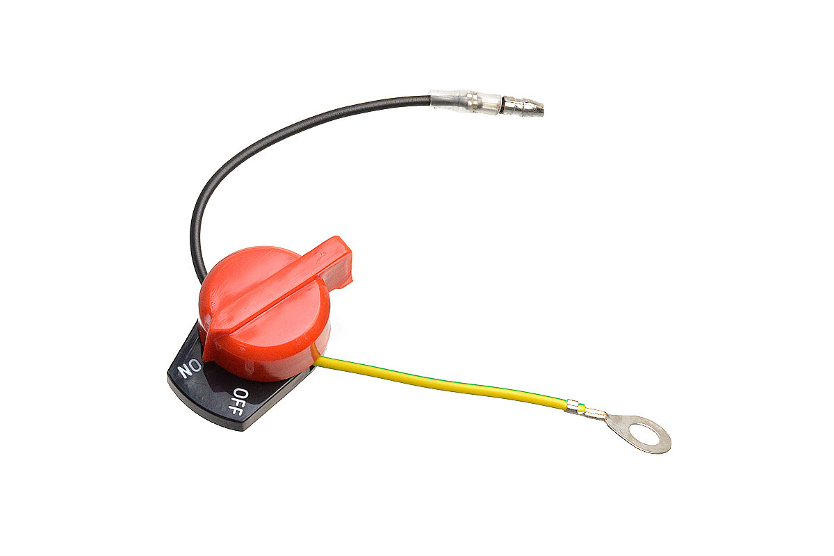 Выключатель зажигания (два провода) (клемма и провод) для скарификатора бензинового CHAMPION GSC5140