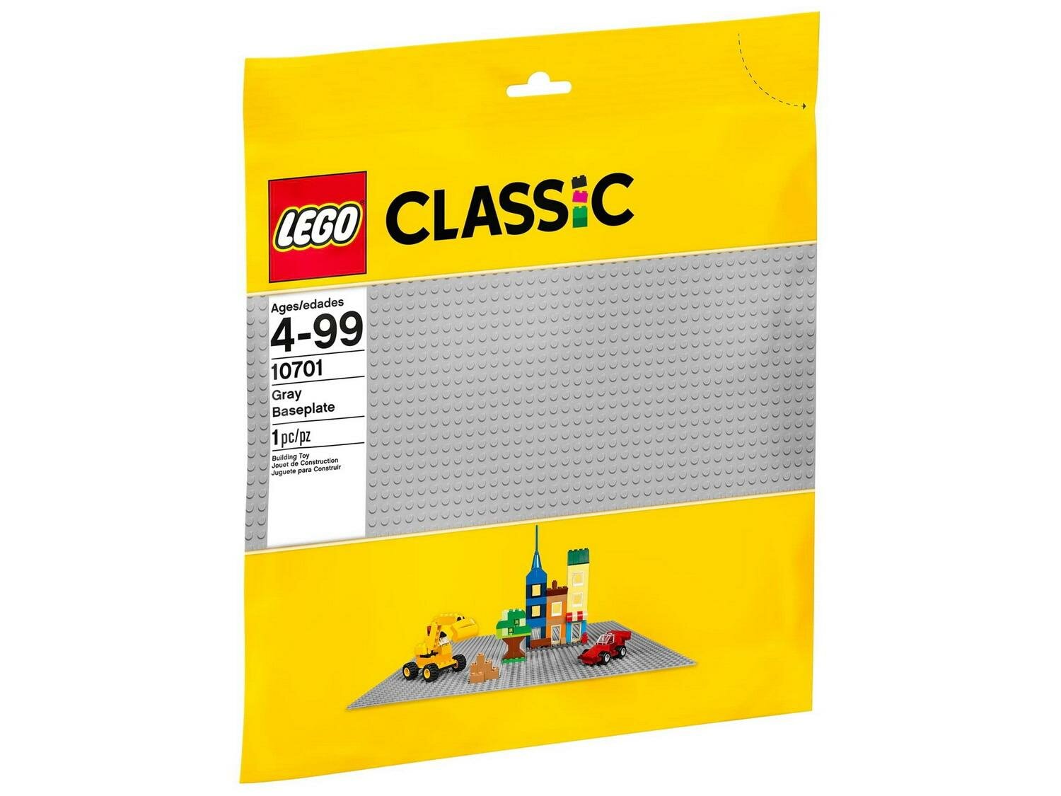 LEGO (Лего) Пластина строительная LEGO серого цвета