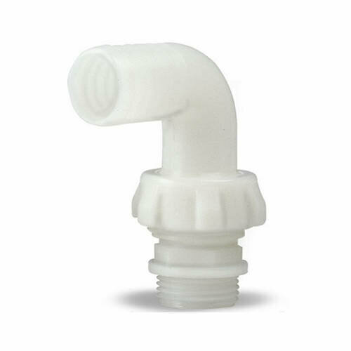 фото Штуцер соединительный угловой Pedrollo RPG 1.5 - 1"1/2, D 40 мм (полиамид)