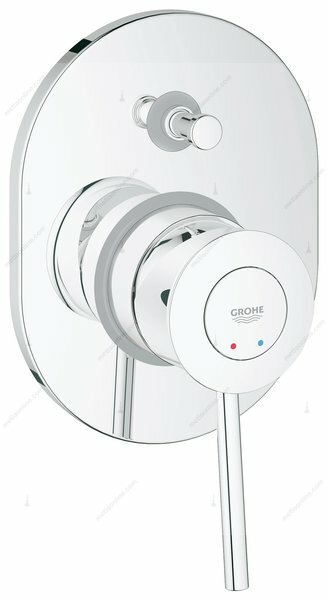 Grohe Смеситель для ванны Grohe BauClassic 29047000 встраиваемый, со встроенным механизмом