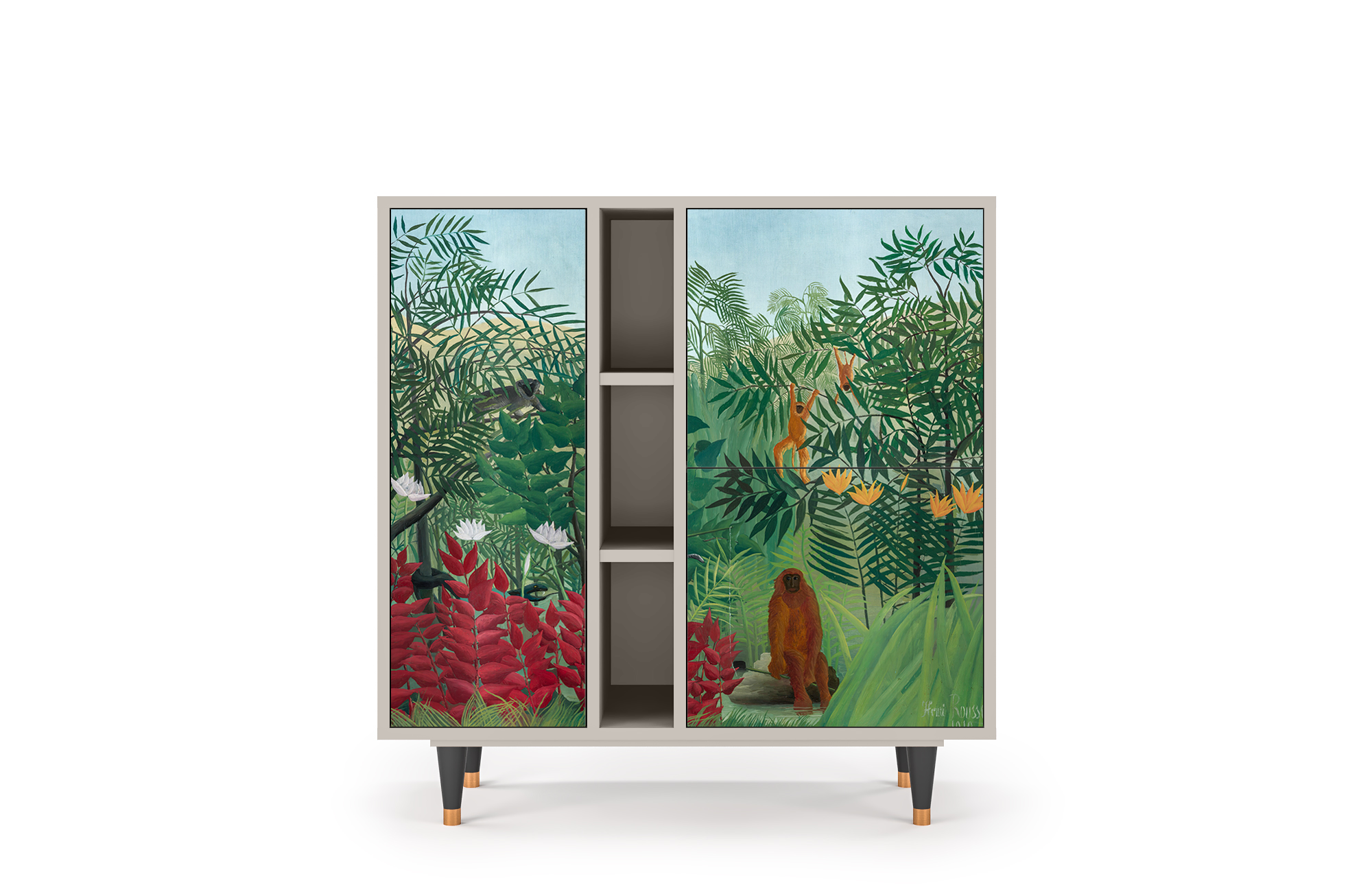 Комод - STORYZ - BS5 Jungles in Paris by Henri Rousseau , 94 x 96 x 41 см, Сатин - фотография № 2