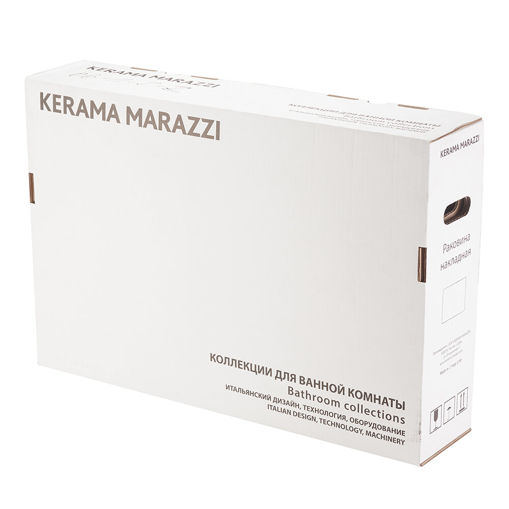 Раковина Kerama Marazzi Plaza 550 мм накладная белая (PLR.wb.55) - фотография № 7