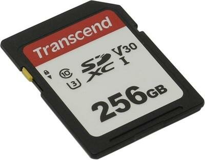 Transcend (ts256gsdc300s) Sdxc Memory Card 256Gb Uhs-i U3 V30 .