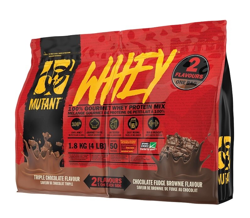 Mutant Whey (1800 гр) - Тройной Шоколад/Шоколадный Брауни