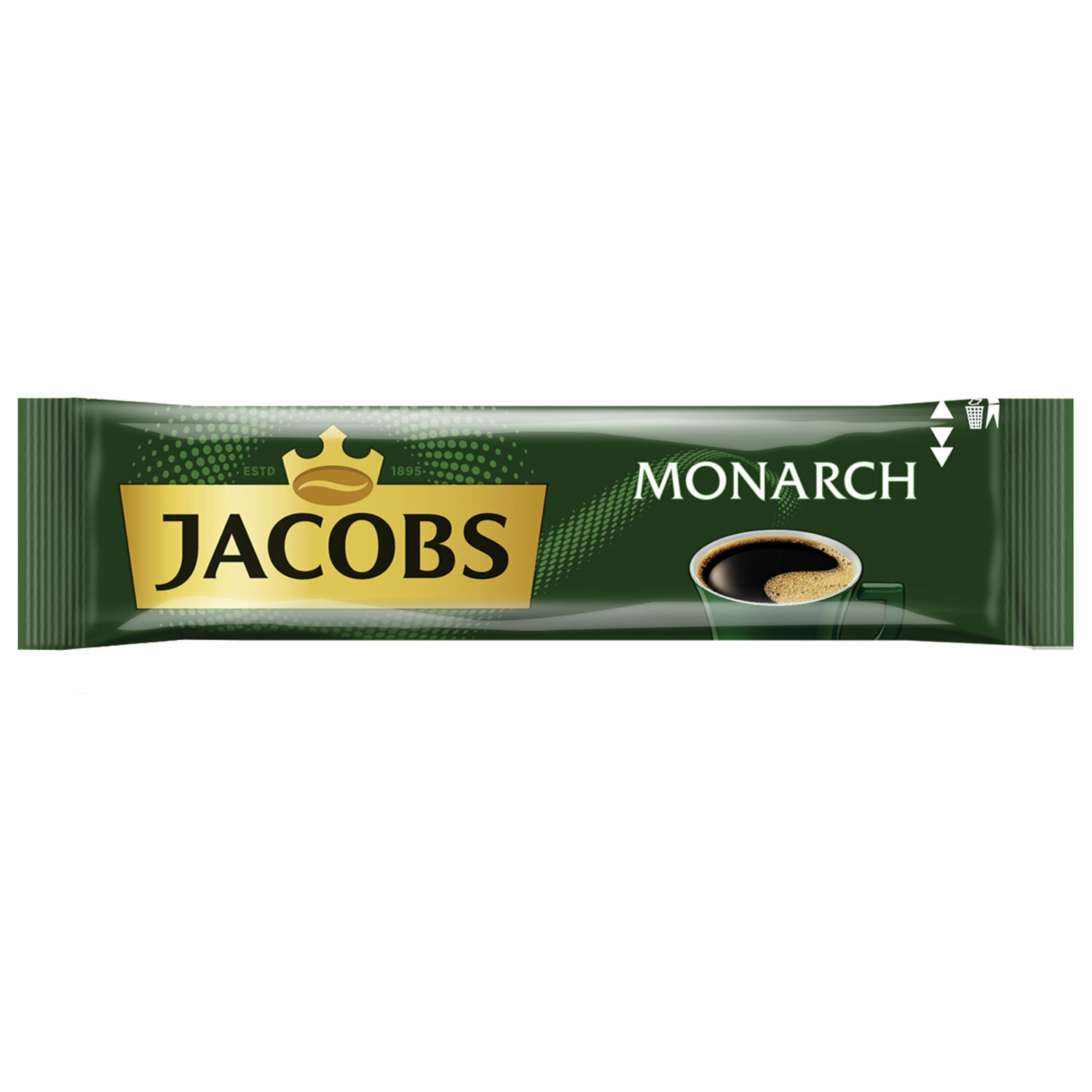 Квант продажи 26 ед. Кофе растворимый порционный JACOBS «Monarch», пакетик 1,8 г, сублимированный. 621489 - фотография № 2