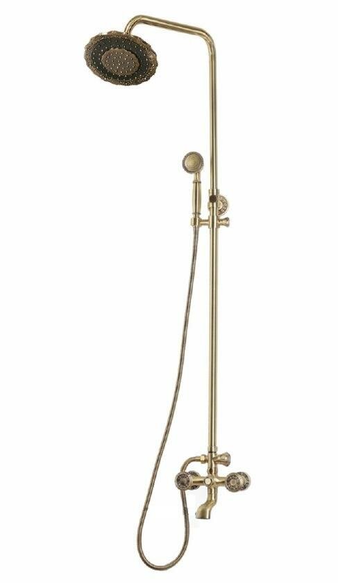 Душевая стойка Bronze de Luxe Royal 10121DF для ванны и душа