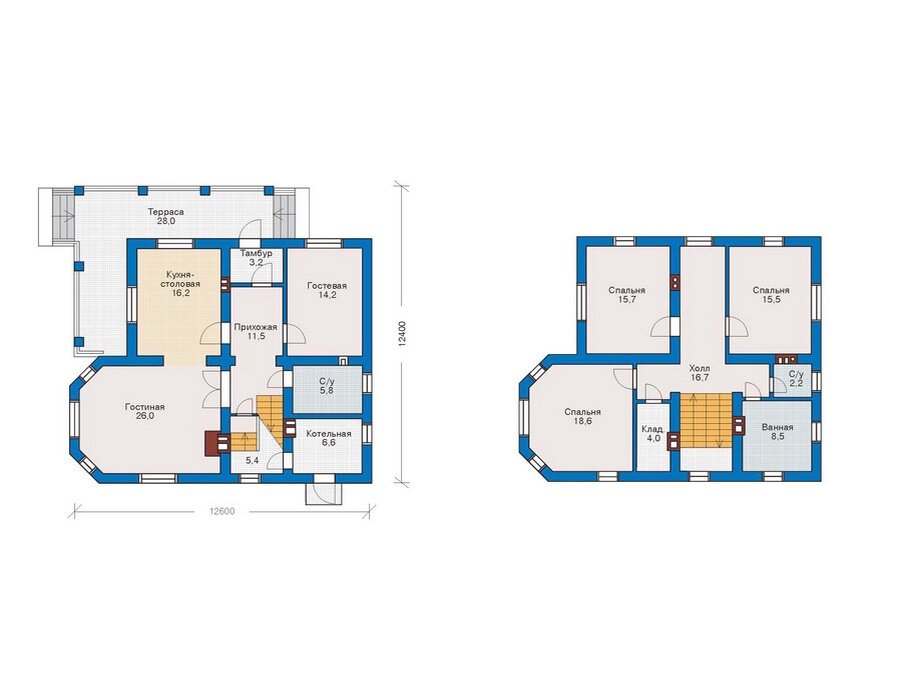 Проект дома Plans-71-10 (170 кв.м, кирпич) - фотография № 3