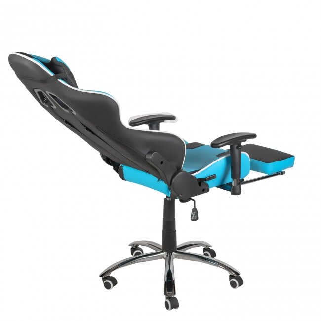 Кресло игровое RT-6005/MF-6005 Меб-фф 406080, MF-6005 black blue (DK) - фото №5