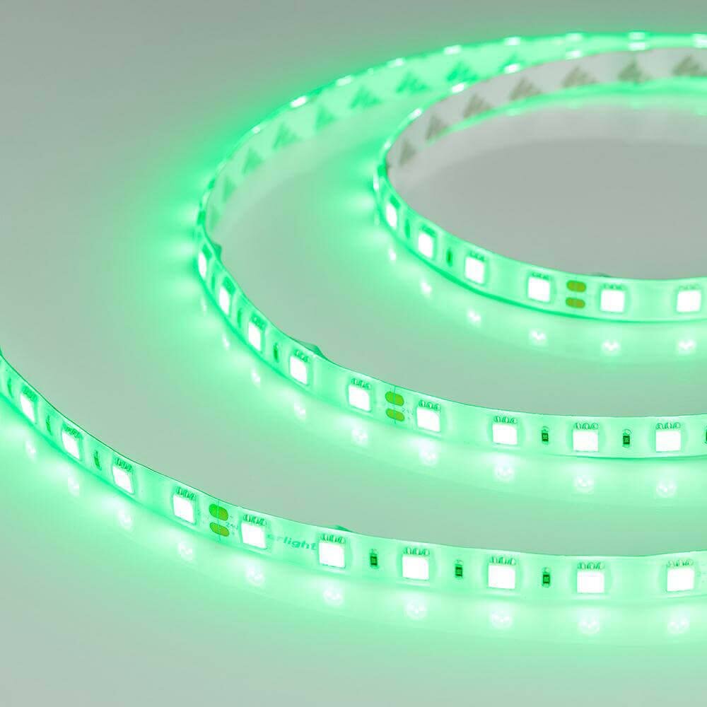 RTW 2-5000SE 016505 Светодиодная лента 24В Green 2x (5060, IP65, 300 LED, LUX, 5 м) Arlight - фото №2