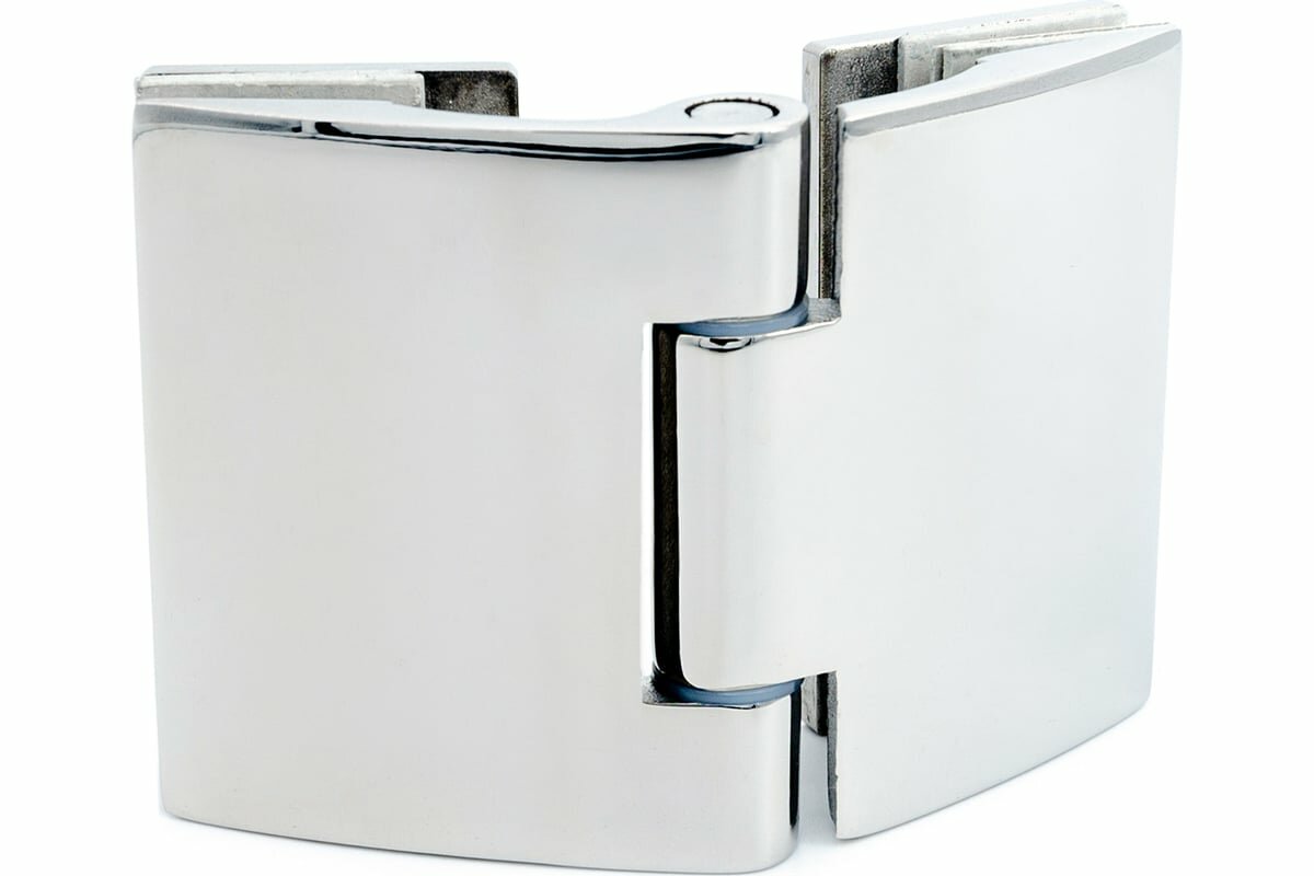 фото SERVICE PLUS Петля латунная стекло-стекло без фиксации, хром глянцевый CL-905-PC