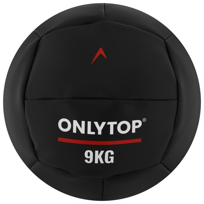 ONLYTOP Медицинбол 9 кг ONLYTOP, d 29 см (винилискожа)