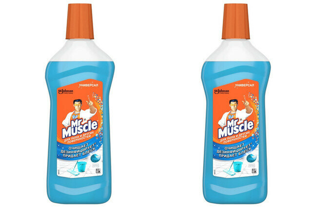фото Mr Muscle Средство чистящее для мытья пола и других поверхностей Универсал 500мл, 2шт