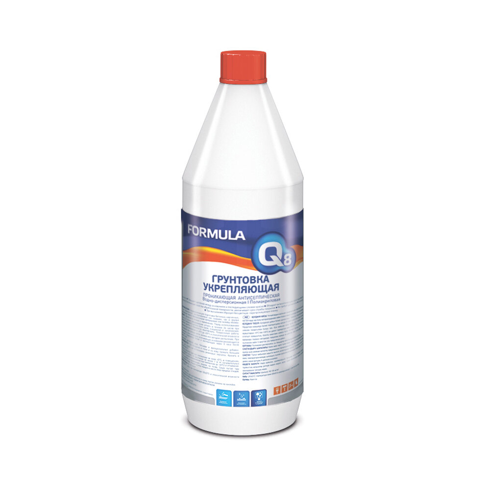 Грунтовка укрепляющая акриловая Formula Q8, 1 л