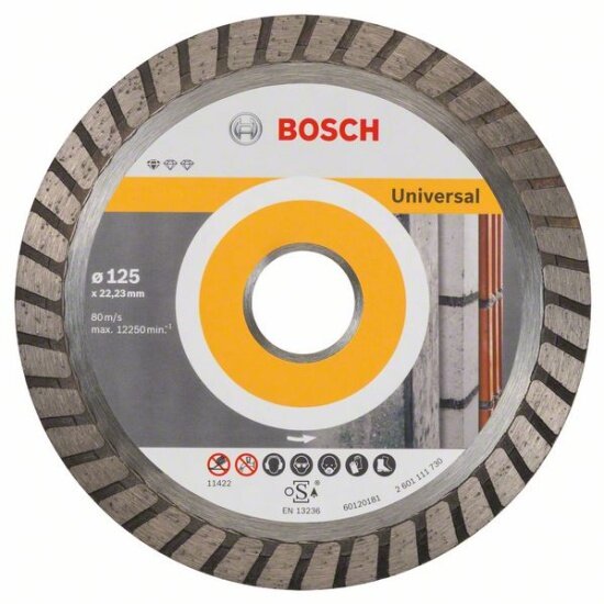 Диск алмазный BOSCH 2.608.602.394 Standard for Universal Turbo 125-22,23 универсальные турбо