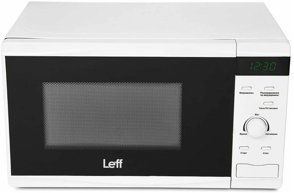 Микроволновая печь LEFF 20MD725W SOLO, 20 л, белый