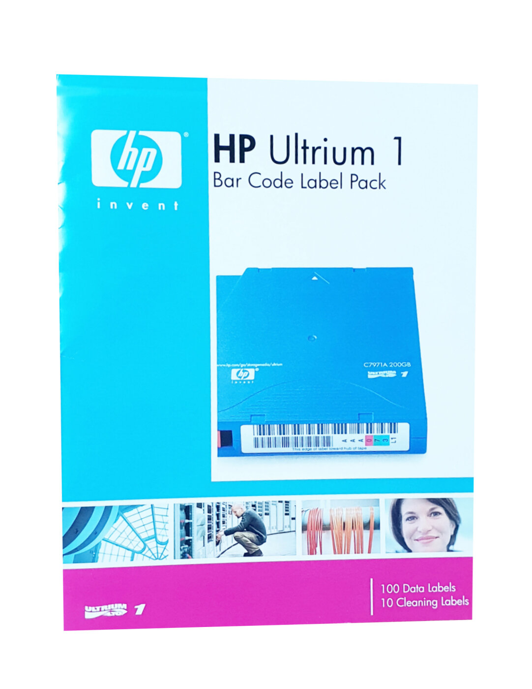 Наклейки HP label pack Ultrium LTO1 200Gb (for C7971A) Q2001A