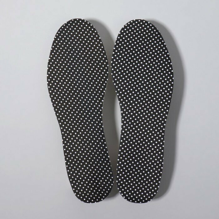 Стельки для обуви, универсальные, 26-36 р-р, пара, цвет черный/белый./В упаковке шт: 1
