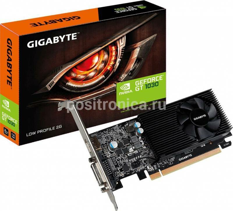 Видеокарта Gigabyte GeForce GT 1030 2048 МБ RET (gv-n1030d5-2gl)