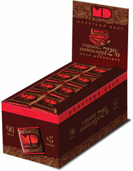 Шоколад порционный монетный двор, горький шоколад 72% какао, 96 плиток по 5 г, в шоубоксах, 507