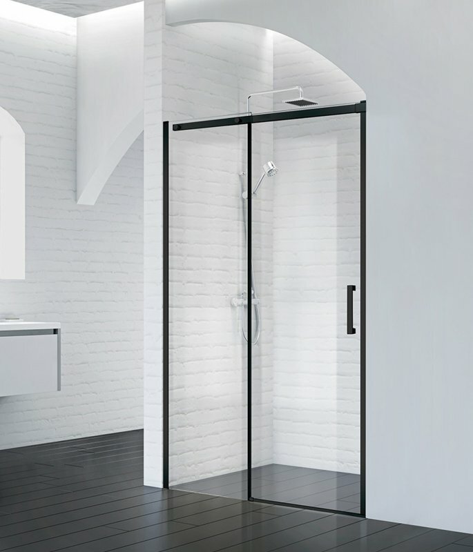 Душевая дверь в нишу BelBagno ACQUA-BF-1-150-C-NERO