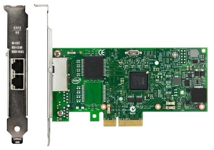 ABC Серверный сетевой адаптер Ethernet 1Гбит/сек. Intel Ethernet Server Adapter I350-T2V2 I350T2V2BLK (PCI-E x4) (oem)