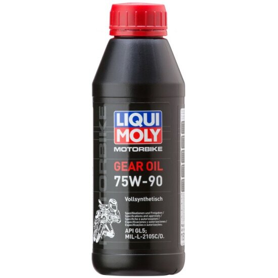 Трансмиссионное масло LIQUI MOLY Motorrad Gear Oil 75W-90, синтетическое, 0.5 л (7589)