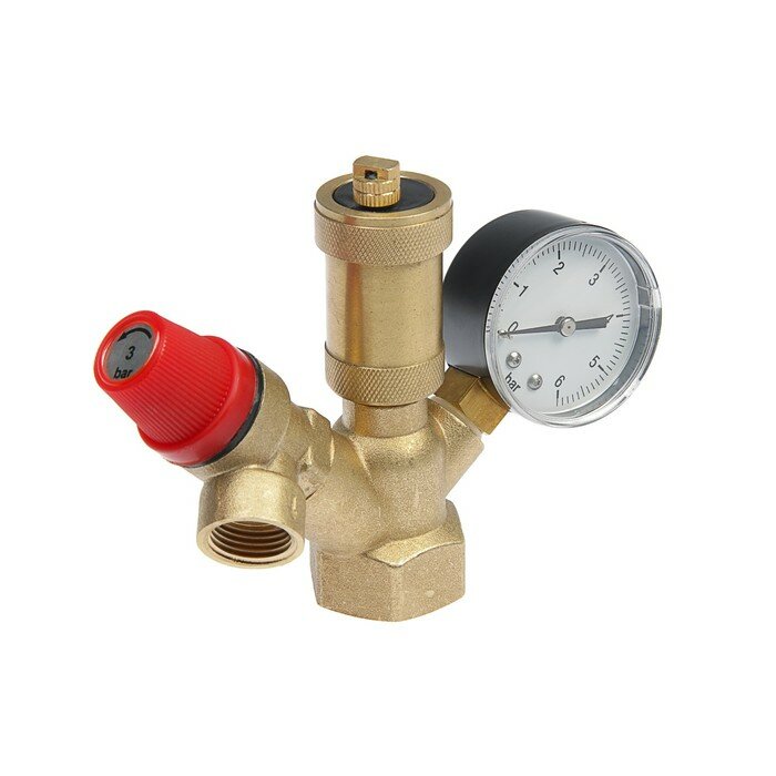 фото Группа безопасности "СТМ" термо, для котлов отопления, 1", компактная