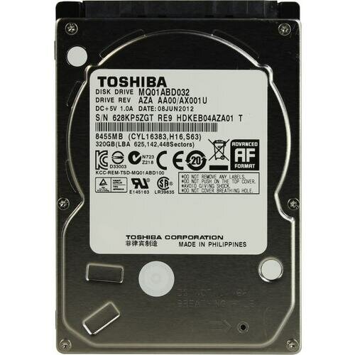 Жесткий диск 320Gb Toshiba MQ01ABD032 SATA 3Gb/s, 5400 rpm, 8mb buffer