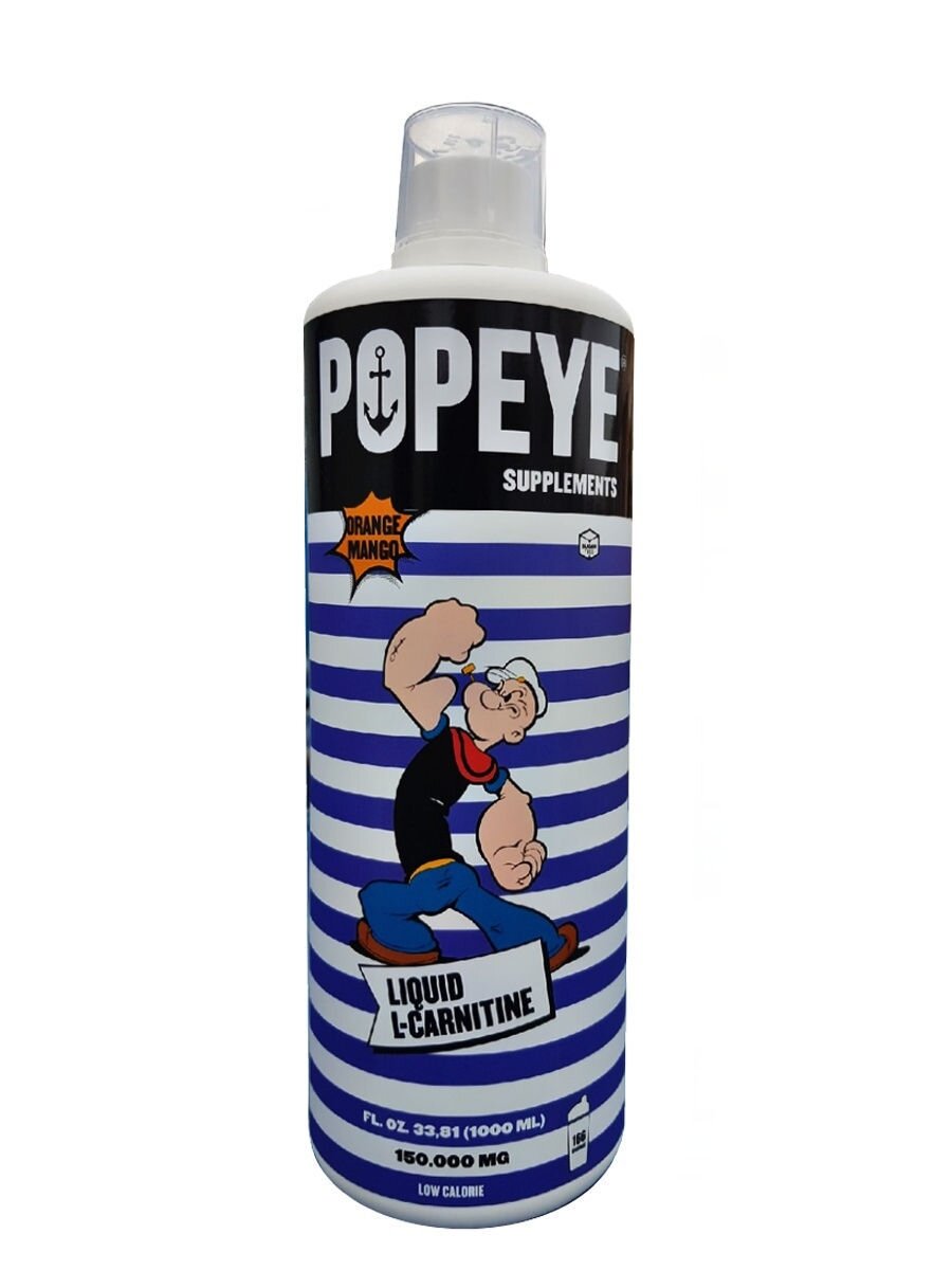 POPEYE Концентрат L-карнитина "Апельсин-манго" бутылка 1 л.