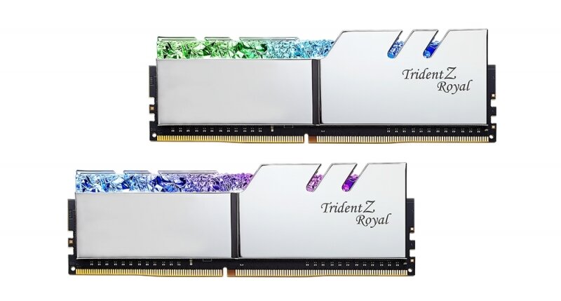 Оперативная память G.Skill TRIDENT Z ROYAL SILVER DDR4 64GB (2x32GB) 3600MHz (F4-3600C16D-6