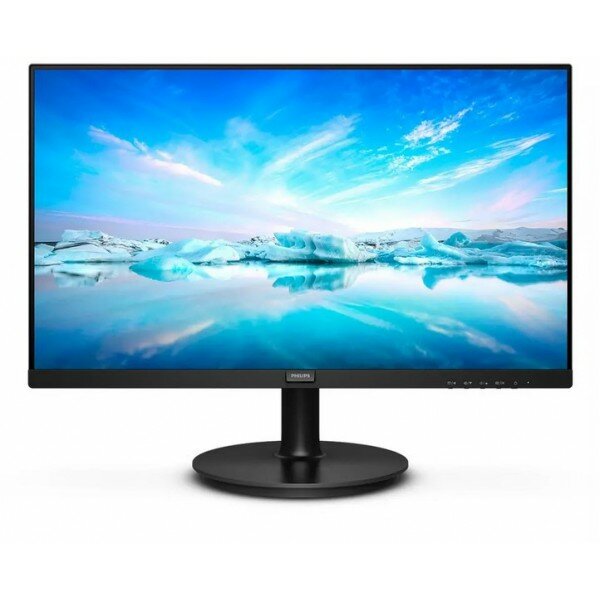 Монитор 21.5 PHILIPS 221V8LD/00 (16:9) 1920х1080(FHD) VA, nonGLARE, 250cd/m2, H178/V178, 3000:1, 50M:1, 16,7 миллионов цветов, 4ms, VGA, DVI, 1,4, DP, Pivot, Tilt, Swivel, Webcam, 3Y, Black