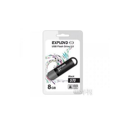 USB Flash Drive () 8Gb - Exployd 570 EX-8GB-570-Black .