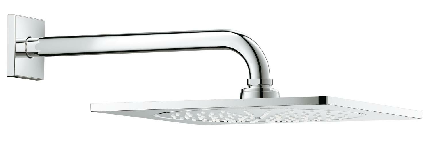 Душ верхний Grohe Rainshower F-Series 254мм, c настенным кронштейном 286мм, хром 26060000