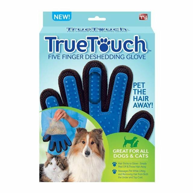 Перчатка для вычесывания шерсти животных Тру Тач (True Touch) - фотография № 2