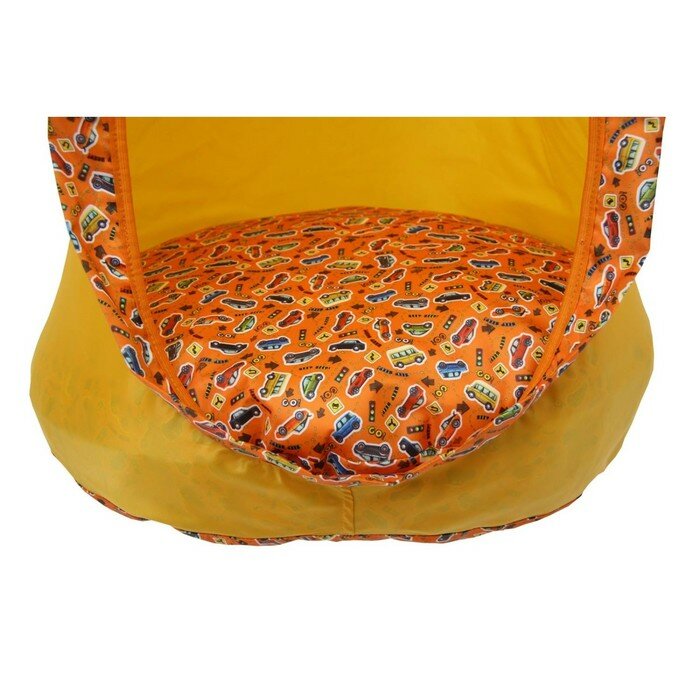 Детское подвесное кресло Polini kids "Кокон", высота 150 см, диаметр 50 см, цвет оранжевый - фотография № 3