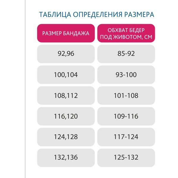 Бандаж ФЭСТ дородовый универсальный цвет белый размер 116-120 (модель 1444)