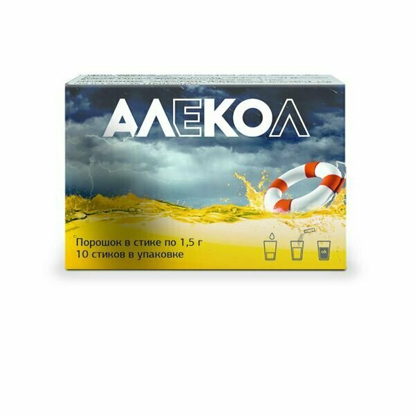 Алекол порошок для приг. раствора для приема вн. в стике 1,5г 10шт