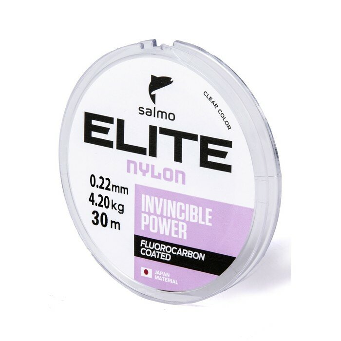 Леска монофильная Salmo Elite FLUORO COATED NYLON диаметр 0.22 мм тест 4.2 кг 30 м