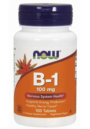 NOW Vitamin B-1 100 mg (100 таб)