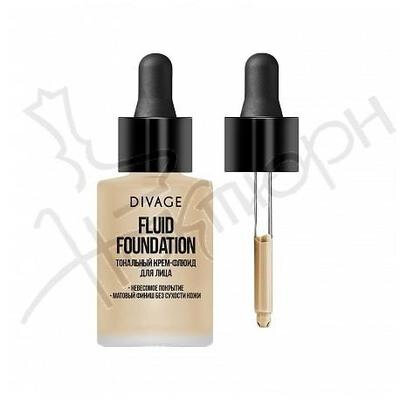 к_divage_кр-фл.д/лица fluid foundation_01 розовый беж 842039001