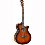 Tanglewood TW4 E KOA электроакустическая гитара Super Folk с вырезом, цвет натуральный санберст - изображение