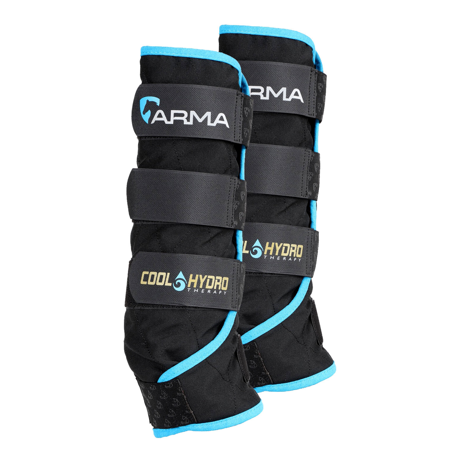 Ногавки охлаждающие для лошади SHIRES ARMA "Cool Hydro Therapy Boots", COB, чёрный (Великобритания)