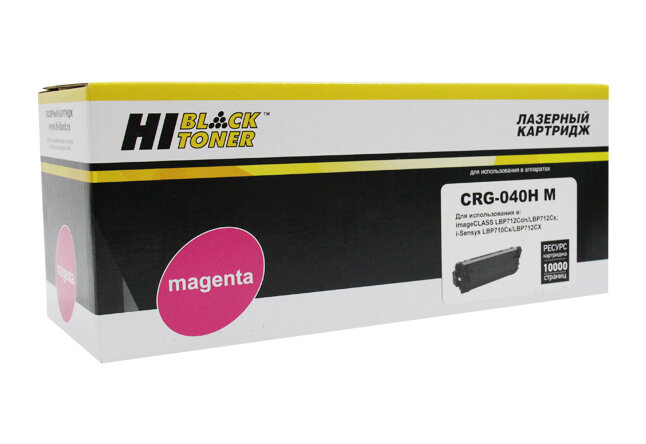 Картридж Hi-Black (HB-№040H M) для Canon LBP-710/710CX/712/712CX, M, 10K