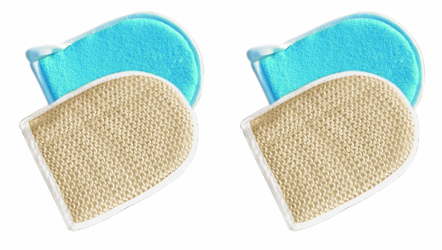 фото York Мочалка для душа из сизаля, варежка, 2 шт