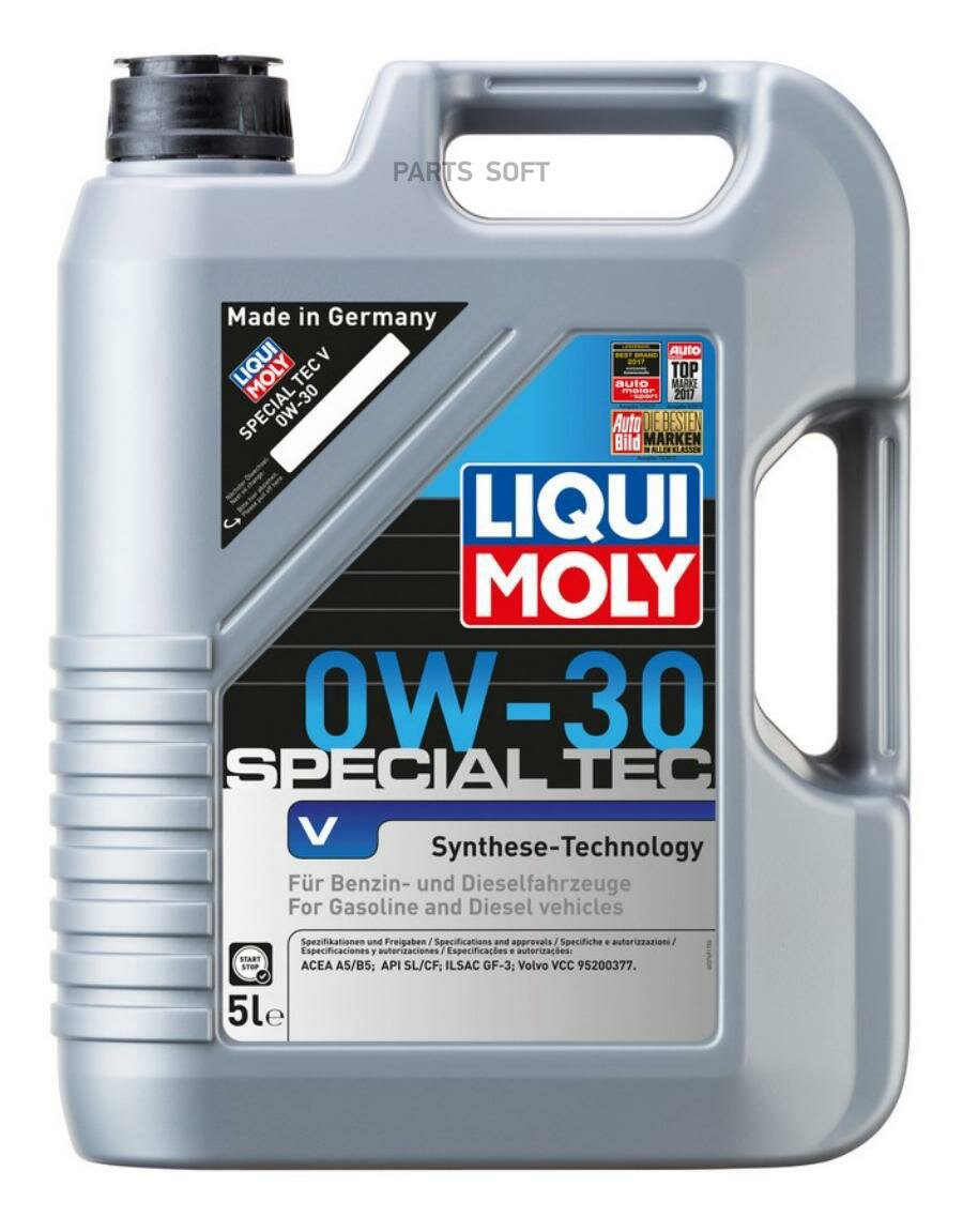 Liqui moly - Масло Liqui Moly Special Tec V 0W30 Мот Син 5 Л 2853