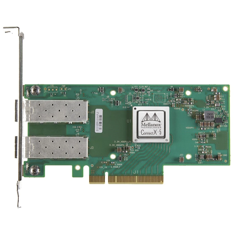 Сетевая карта Mellanox ConnectX-5 EN network interface card, 10/25 Gbe dual-port, SFP28, PCIe3.0 x8, tall bracket, ROHS R6, 1 y