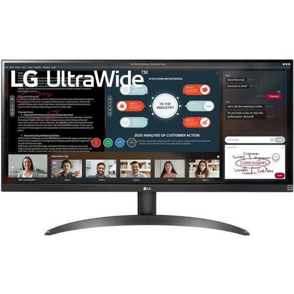 Монитор LG 29 UltraWide 2560x1080 21:9 IPS HDMI 29WP500-B.ARUZ Черный