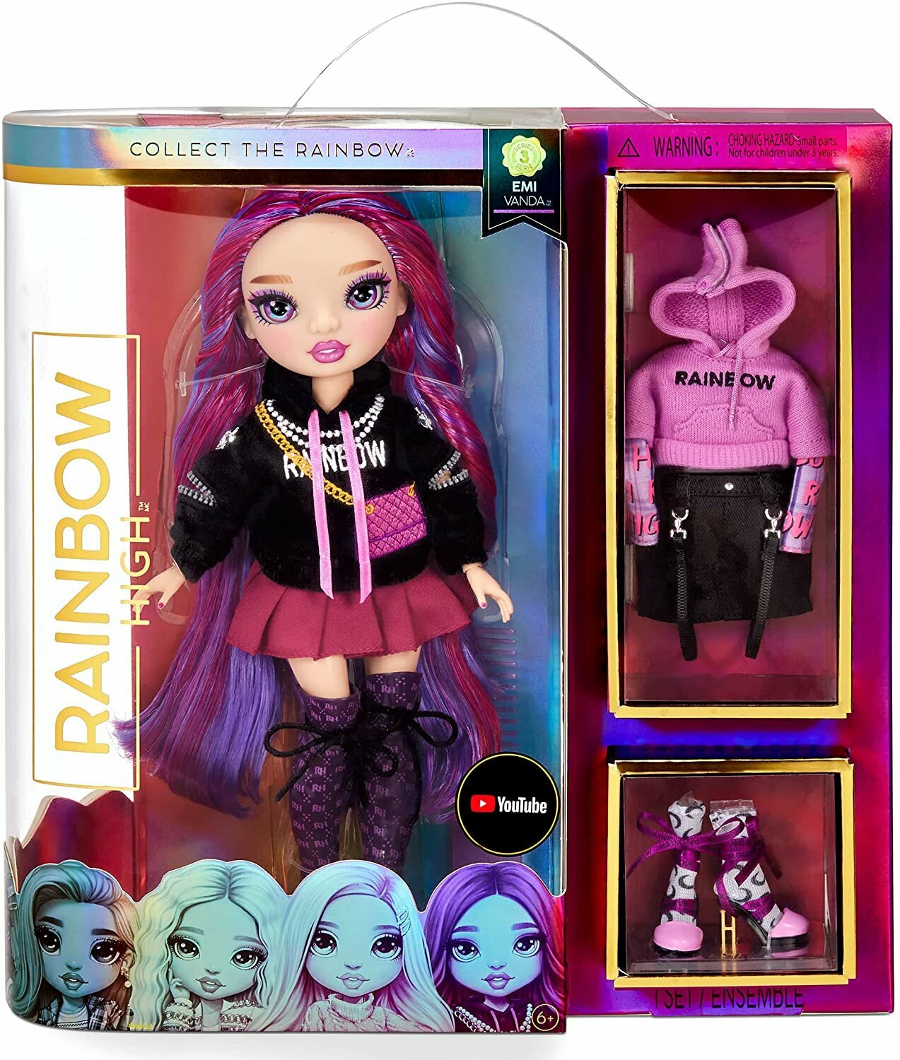 Кукла Rainbow High Series 3 EMI Vanda Fashion Doll Орхидея