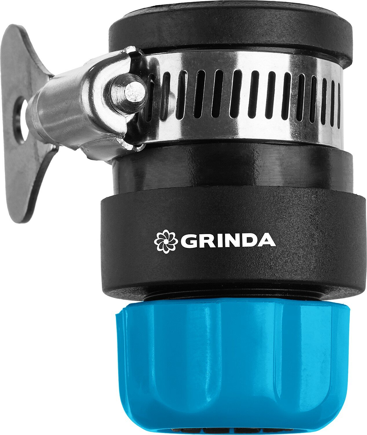 GRINDA 3/4″, с хомутом, для шланга, Быстросъёмный соединитель (8-426335) - фотография № 2