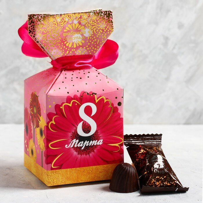 Фабрика счастья Шоколадные конфеты «Любимой маме», в коробке-конфете, 150 г - фотография № 2